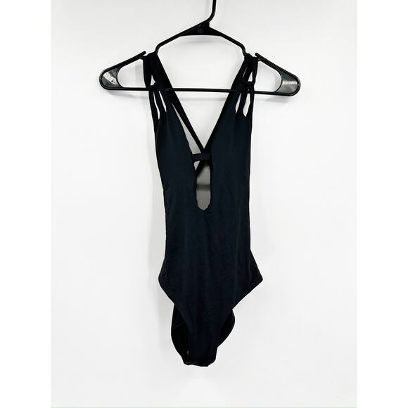 Becca by Rebecca Virtue Skylar Plunge One Piece Swimsuit S NWT - Picture 2 of 7